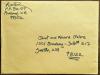 Envelope to Janet and Edward Galore, August 1994